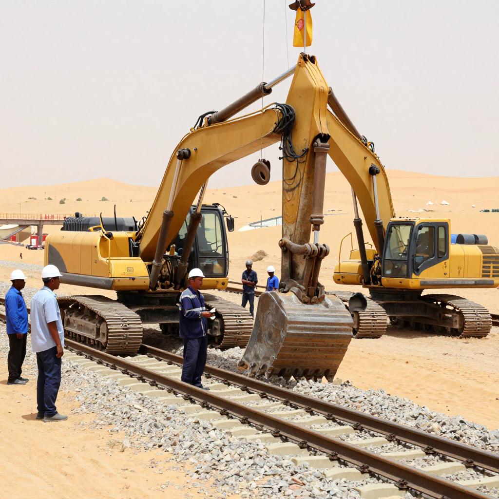 穿越撒哈拉！中国参建非洲首条沙漠重载铁路通车第一张图