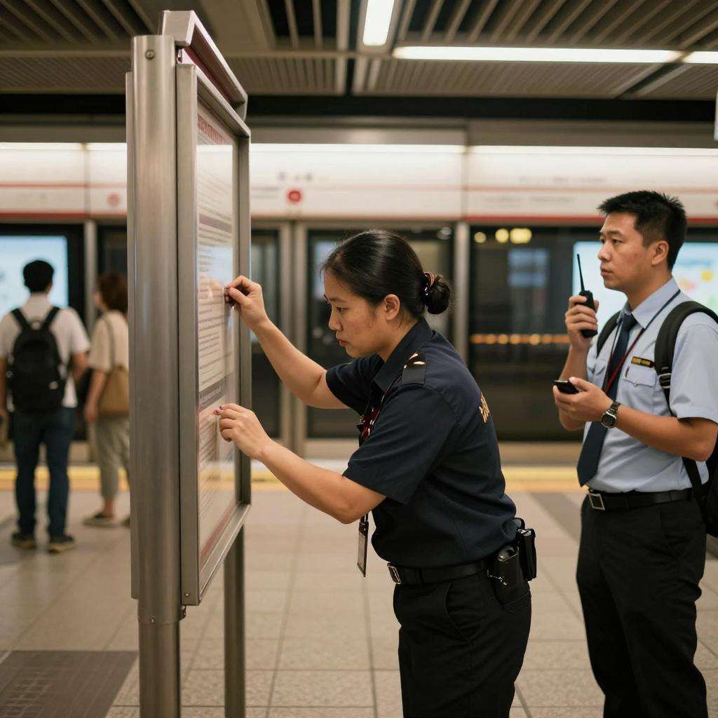 新加坡地铁试点数字化指示牌 缓解列车故障时乘客困惑第一张图